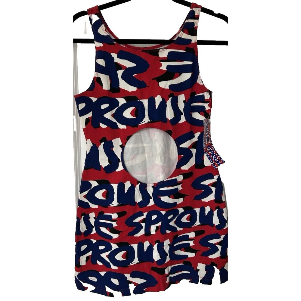 2002 Stephen Sprouse Americaland Cut Out Mini Dress S NWT Y2K Target Rare